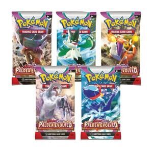 2x Pokemon Trading Card Game Scarlet & Violet Paldea Evolved Booster Pack TCG